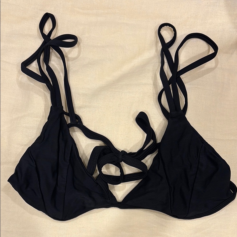 Black Strappy Women's Intimate Top